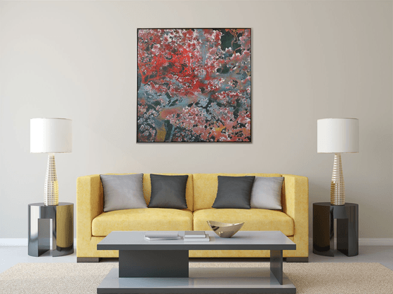 Green & Coral Magnolia