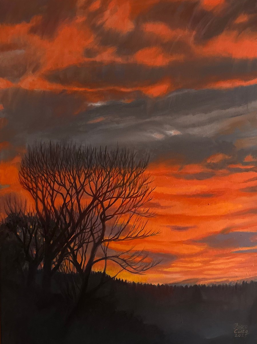 Sunset Of Samhain By Fosco Culto, 24 X 31, Artwork For Sale On Artfinder
