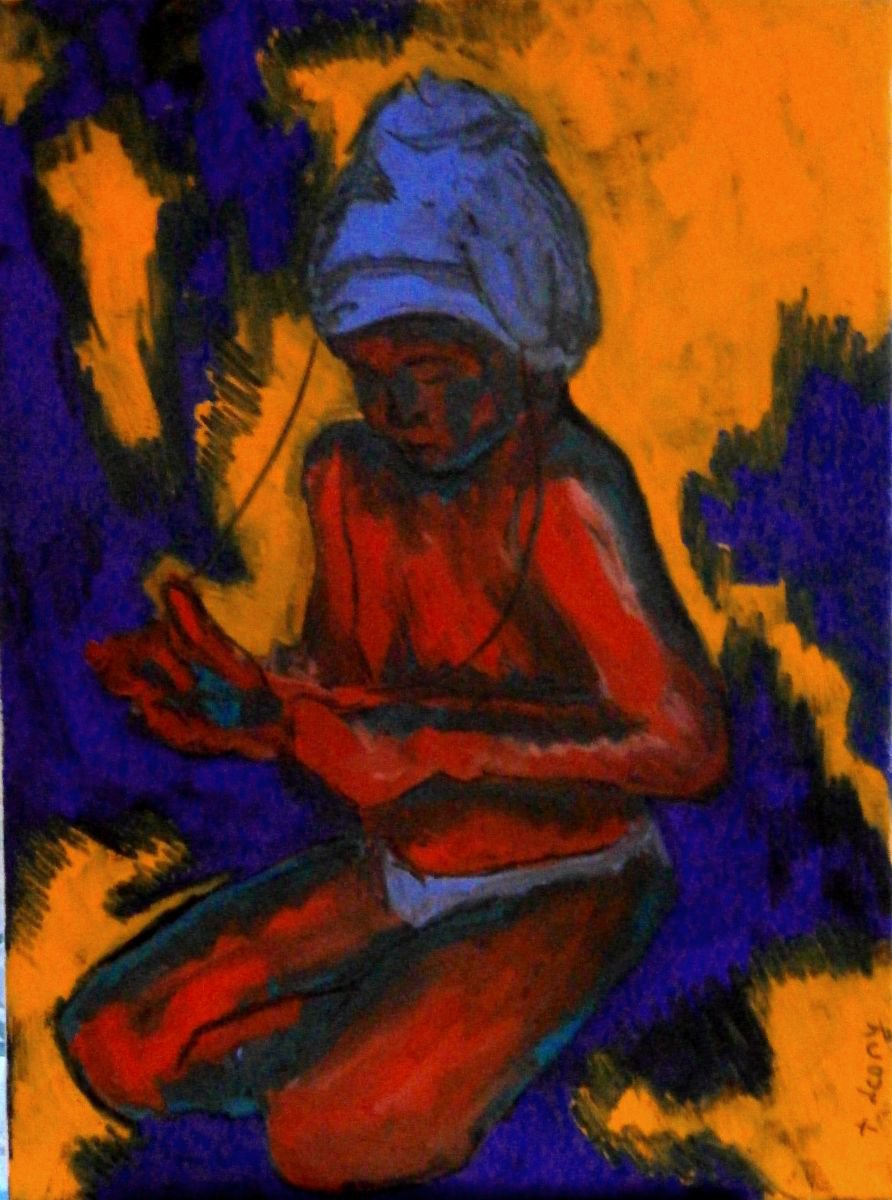 Boy in a turban by Tatiana L
