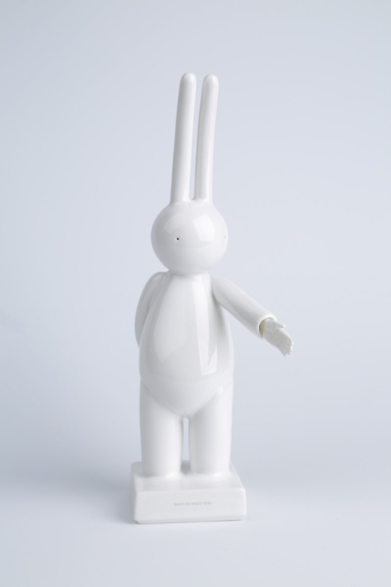 Urban And Pop Animal Sculpture By Mr Clement, 6 X 11", Nice To Meet You, Original Artwork