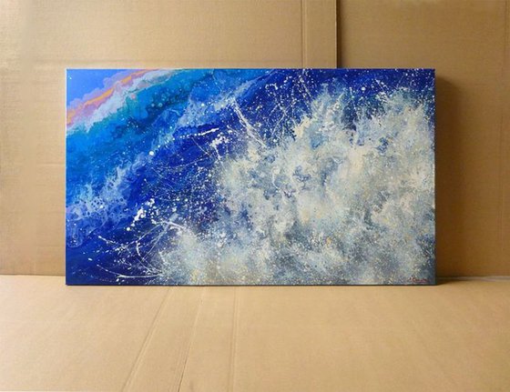 Seascape  "Wave" LARGE Painting