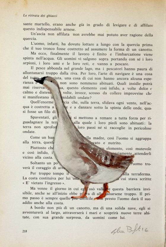 The goose on page