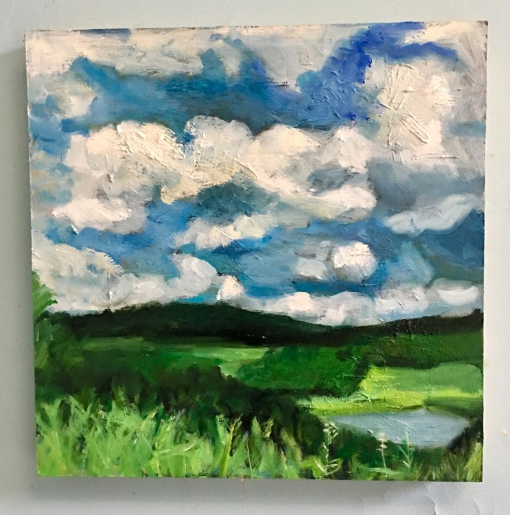 Summer Sky Small Size Oil Painting Artfinder