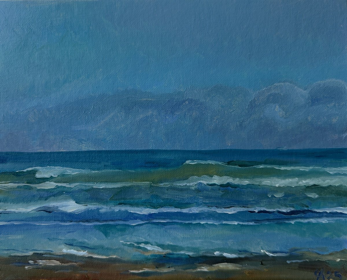 Open Blue By Anastasia Chernysheva, 13 X 11, Artwork For Sale On Artfinder