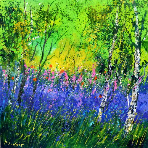 Foxgloves in the wood by Pol Henry Ledent