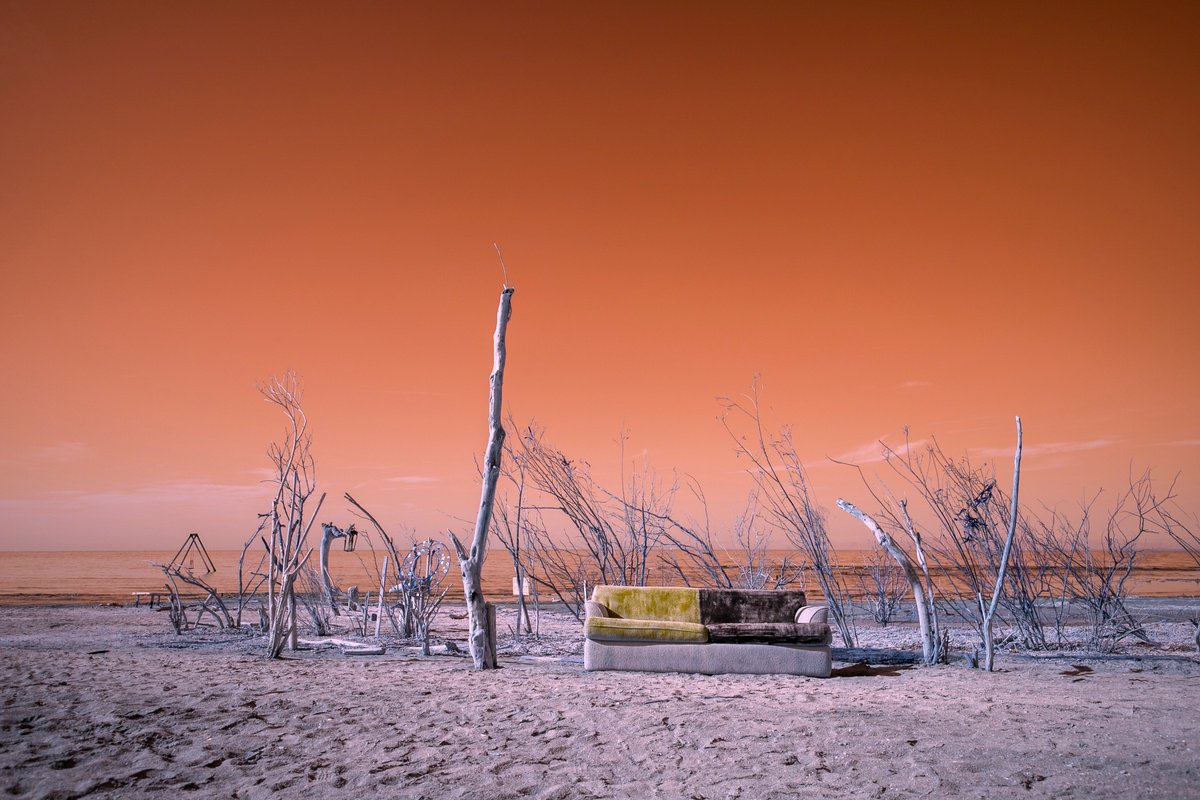 Photorealistic Photograph , Bombay Beach By Mark Hannah, 36 X 24, Artwork For Sale On Artfinder