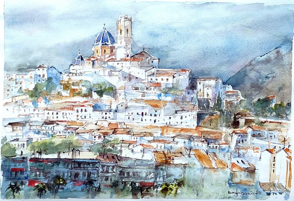 PANORAMIC OF ALTEA, SPAIN by Maylu Garci?a