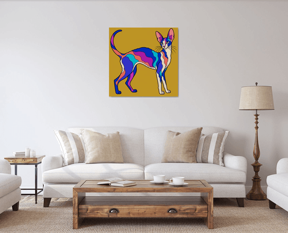 Colorful Cornish Rex Cat #31
