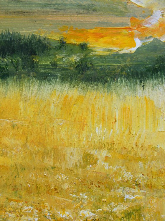 "Between Fields" SPECIAL PRICE!!! Large Painting W80xH80cm