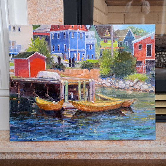 Lunenburg dories (16x20x1.5")