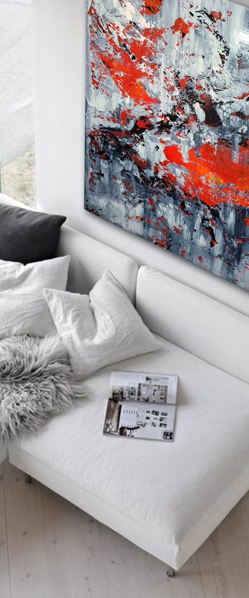 150x100cm. / extra large painting / Abstract 22102 by Alex Senchenko