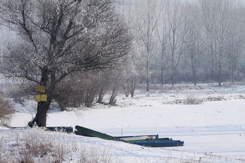 On the frozen river by Sonja  Čvorović