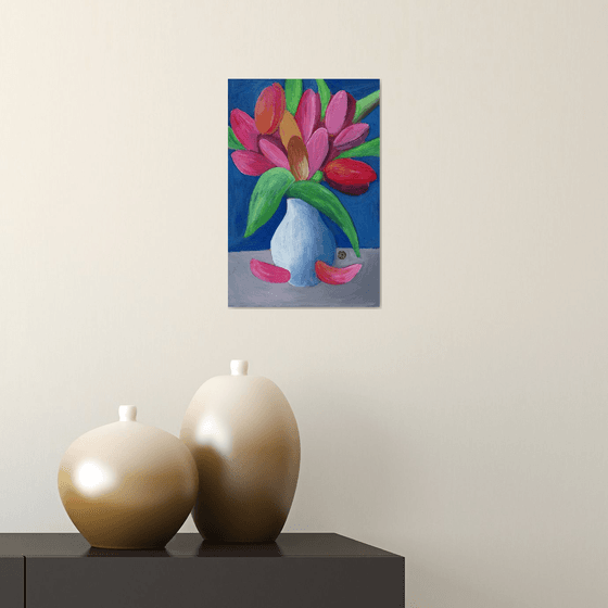 Tulips In A Vase