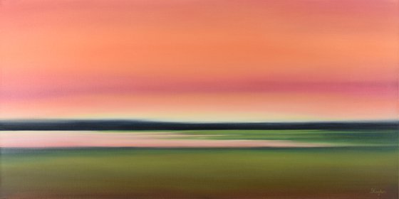 Evenings Embrace - Colorful Abstract Landscape