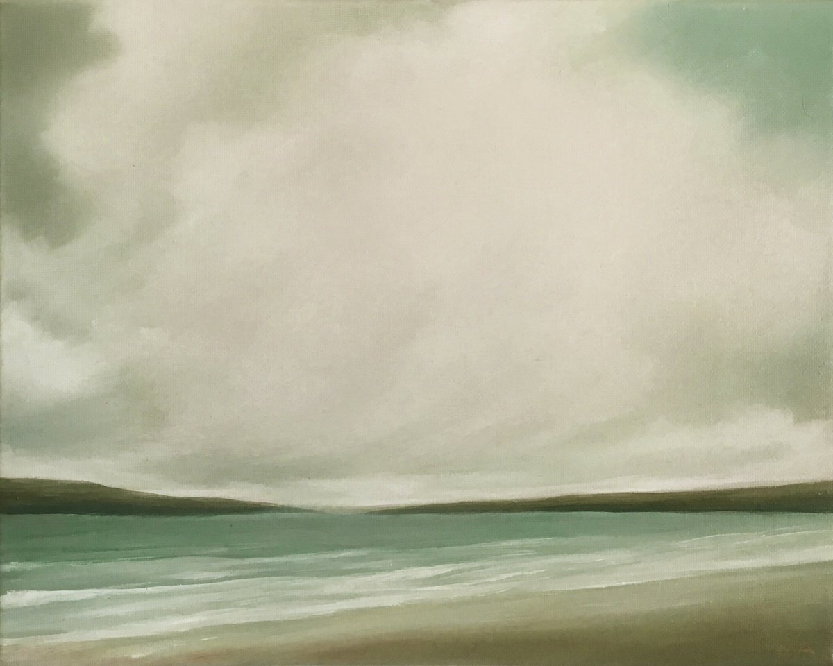 Expressive Landscape Oil Painting By Mullo Art, 12 X 9", A Quiet Place, Original Artwork