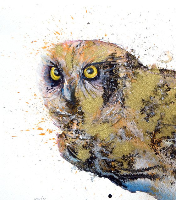 Owl in gold