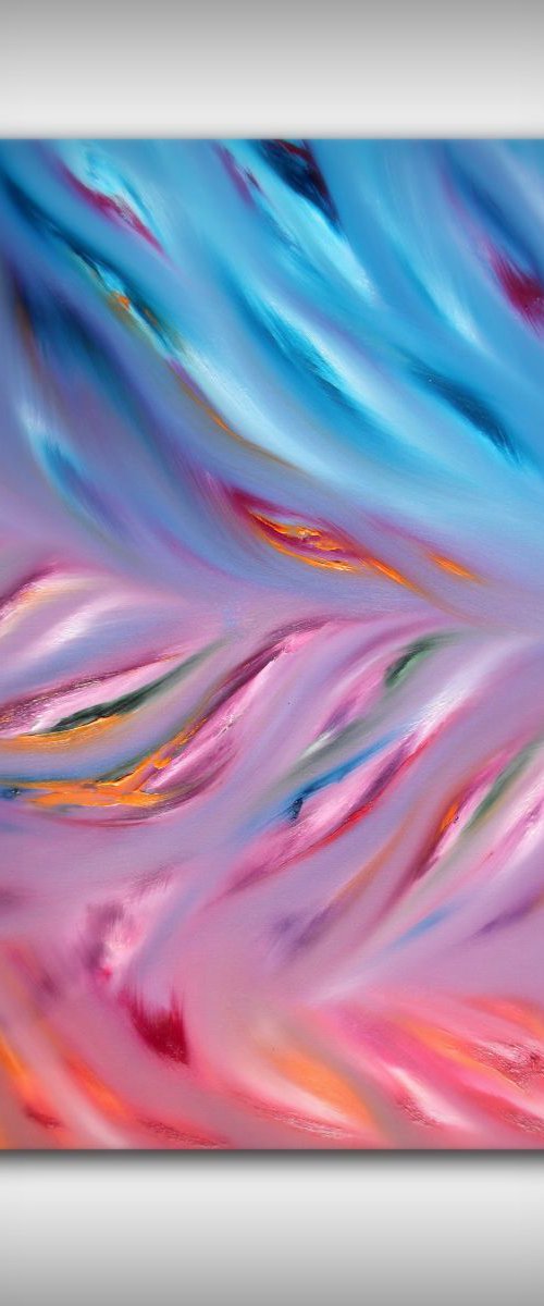 Languid - Original abstract painting, oil on canvas by Davide De Palma