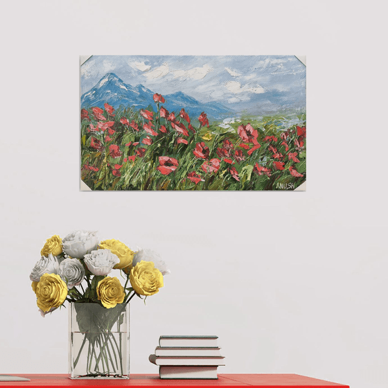 The Poppy Field in Wind