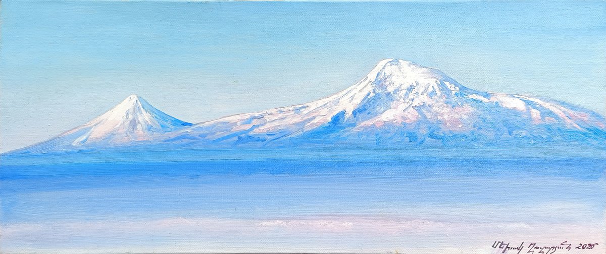 Eternal Ararat By Mexak Xazaryan, 28 X 12, Artwork For Sale On Artfinder