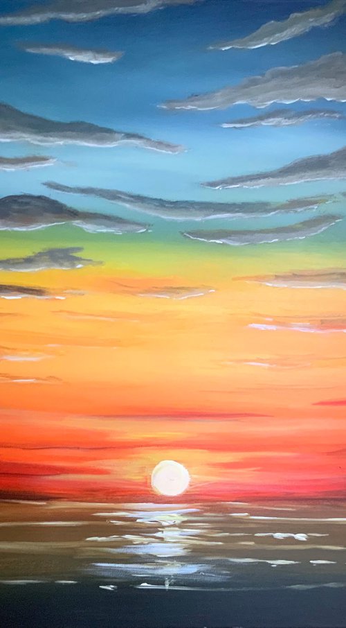 A beautiful Sunset by Aisha Haider