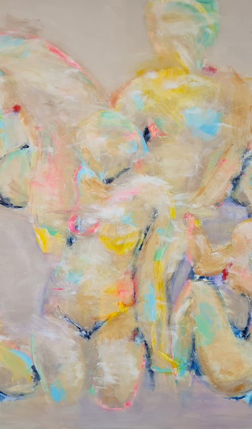 Figure study in yellow by Wioletta Gancarz