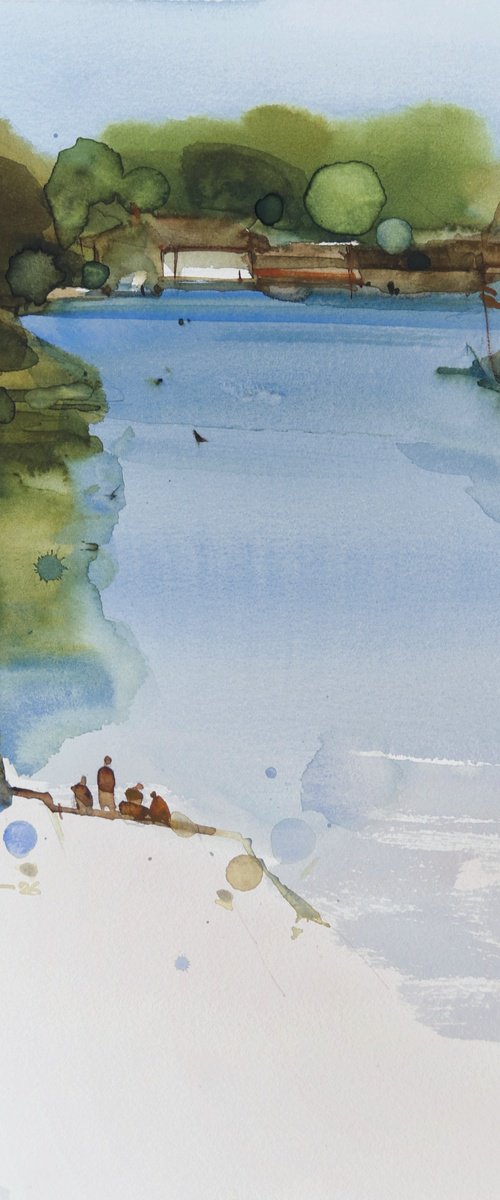 Ganga flows, Haridwar views by Prashant Prabhu