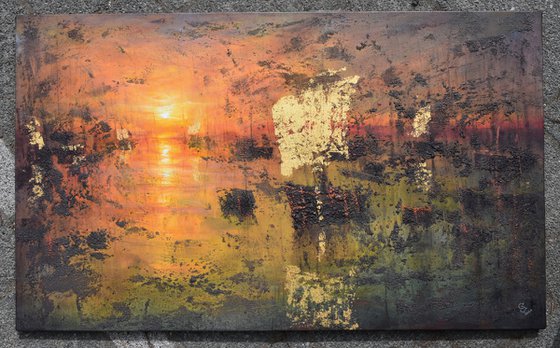 " Harbor of destroyed dreams - Hidden Wounds " (W 100 x H 60 cm) SPECIAL PRICE!!!