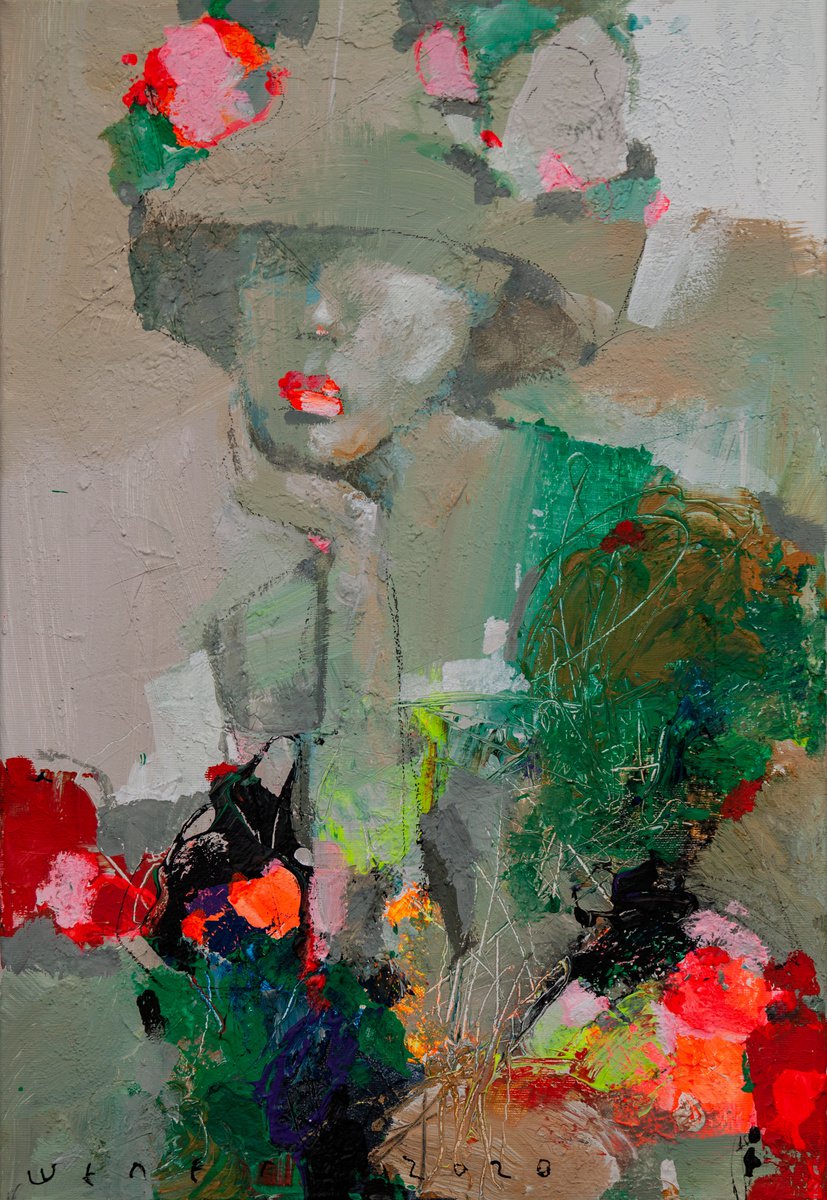 Flower Girl By Victor Sheleg, 16 X 24, Artwork For Sale On Artfinder
