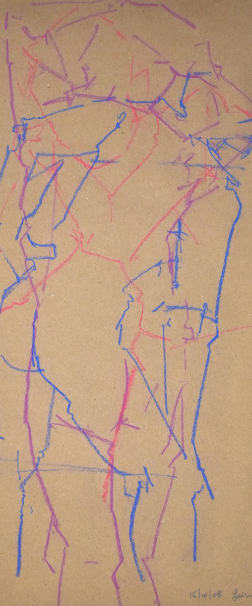 Study of a female Nude - Life Drawing No 454 by Ian McKay