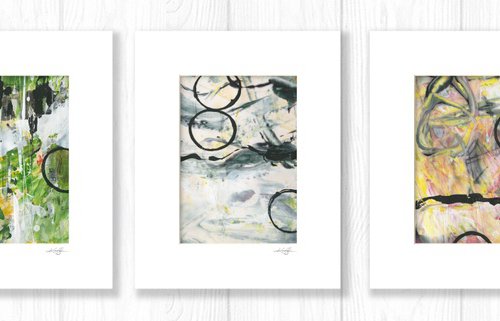 Abstraction Collection 9 - 5 Abstract Paintings by Kathy Morton Stanion