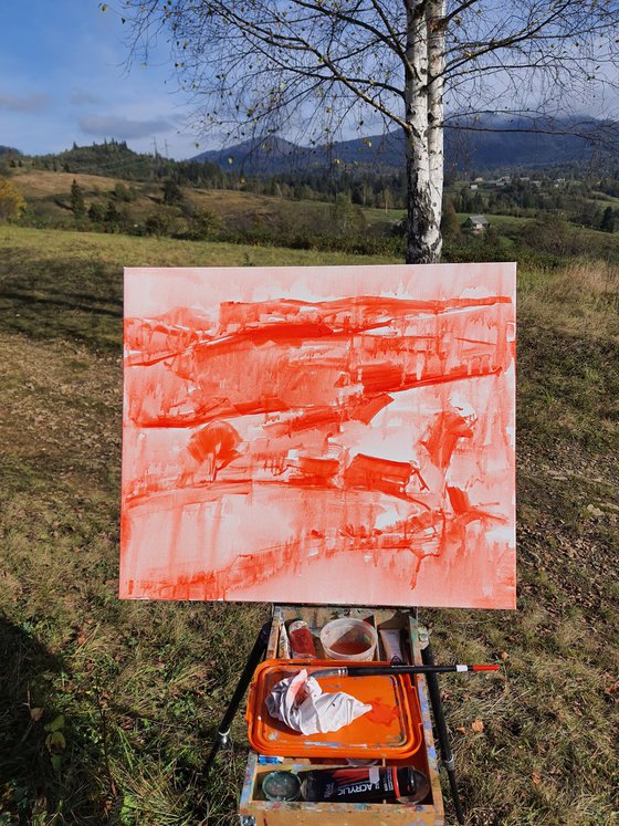 Colors in mountains in autumn
