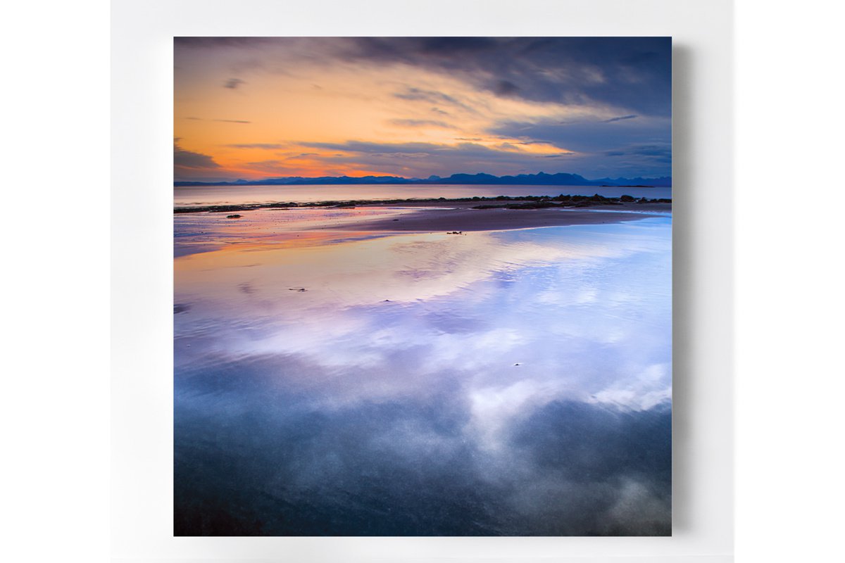 Dawn Breaks On Staffin Beach by Lynne Douglas