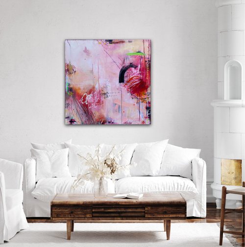 My home and my heart No.3 (Viva Magenta Collection) by Bea Schubert