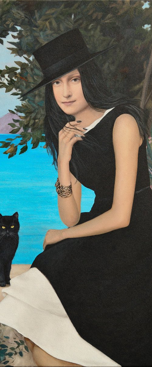 Contemporary portrait "Once by the Sea" by Nataliya Bagatskaya