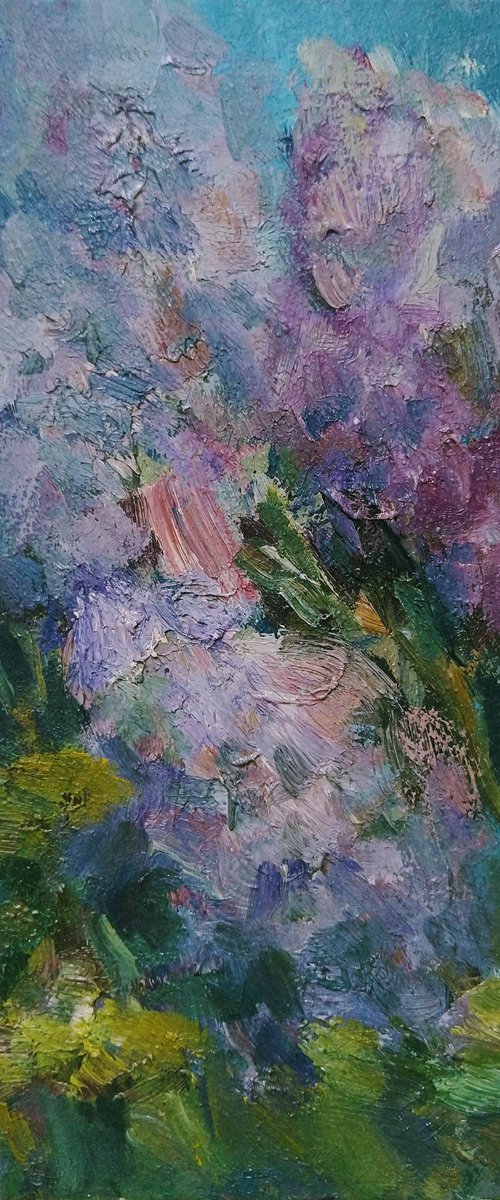 Lilac oil painting 2017 by Elena Klyan