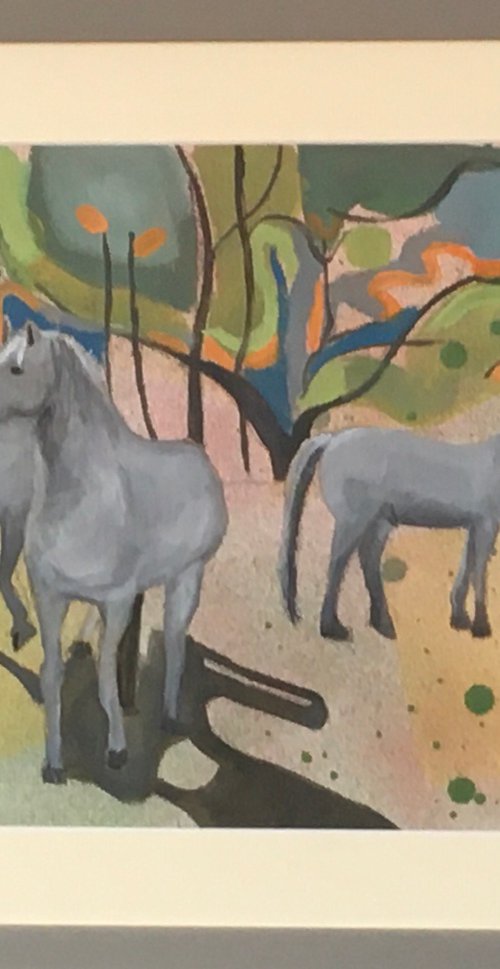 3wild horses at Somme by Chihiro Kinjo