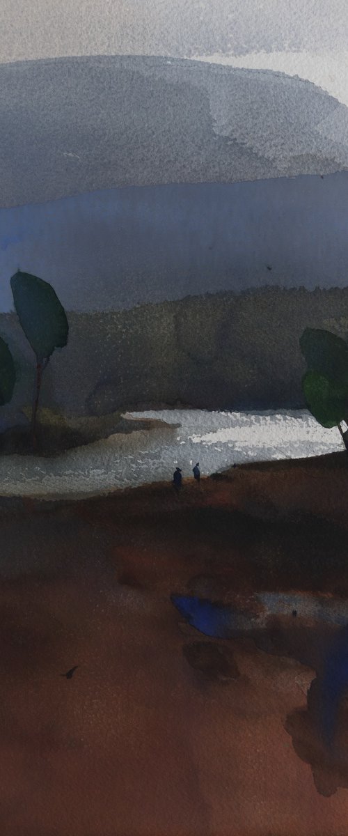 Lake sliver by evening light 1 by Prashant Prabhu