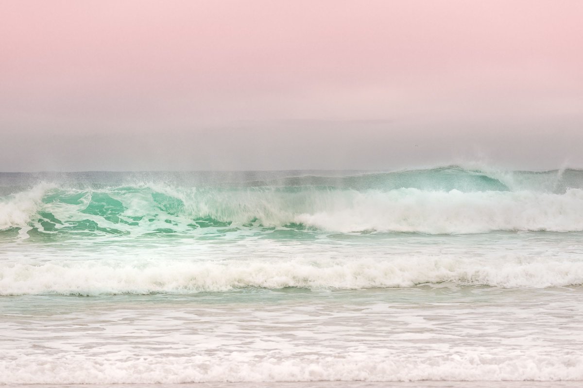 Impressionistic Landscape Photograph By Lynne Douglas, 52 X 36", On Summer Waves, Original Artwork