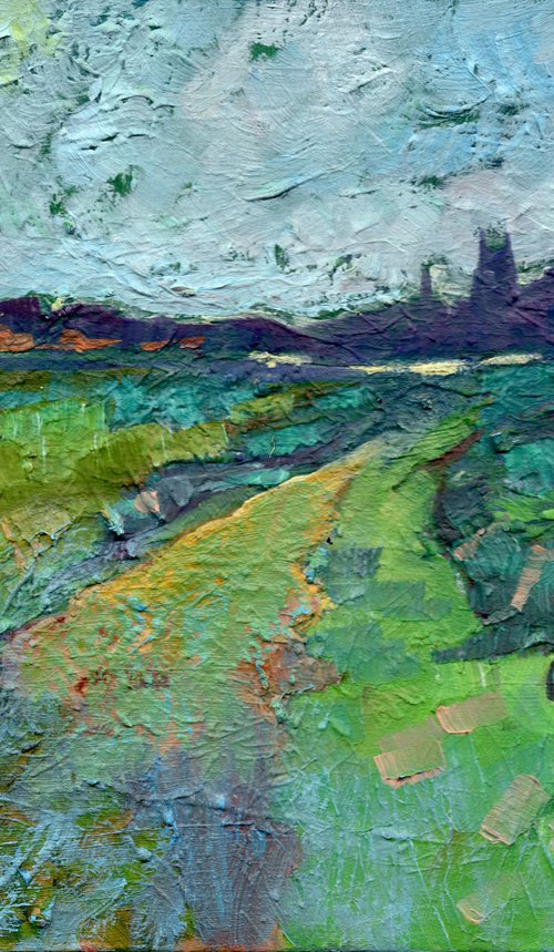 Small Landscape - Coastal Path to Blakeney by Mary Kemp
