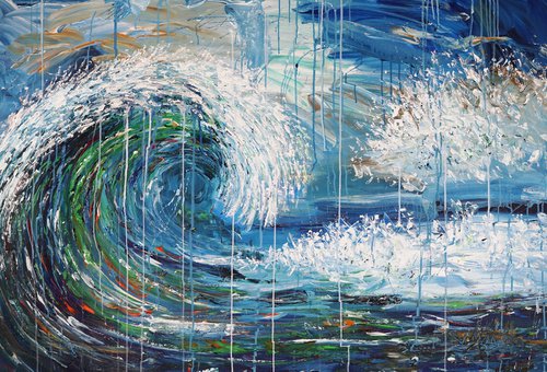 Ocean Waves D 1 by Peter Nottrott