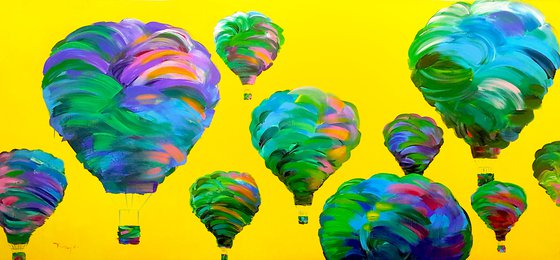 Balloons | Green | Into the Sky