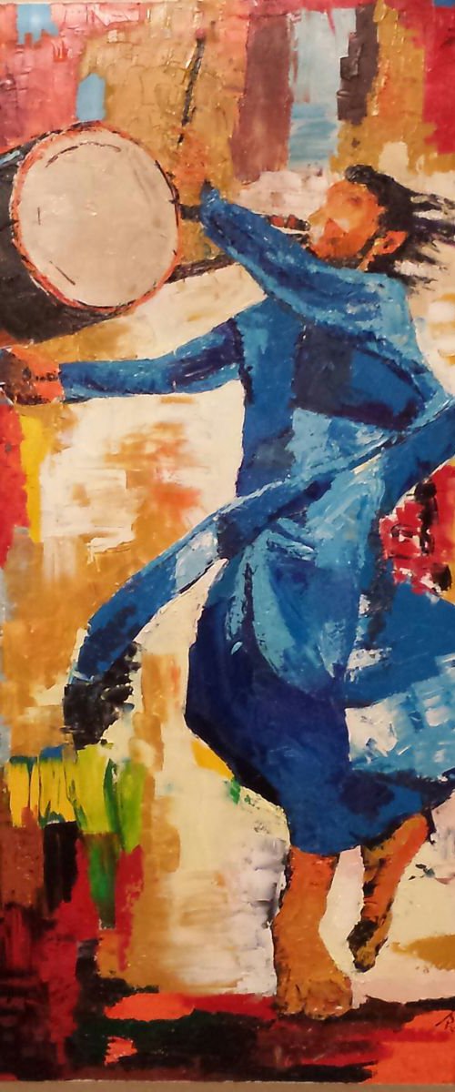 "The Drummer" (Dholi) by Shazia Mufti