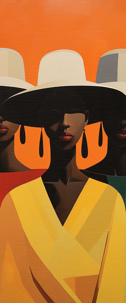 African girls IV by Kosta Morr
