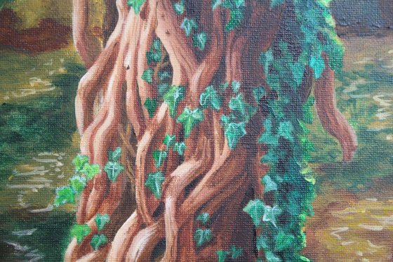Love Knot - small tree painting