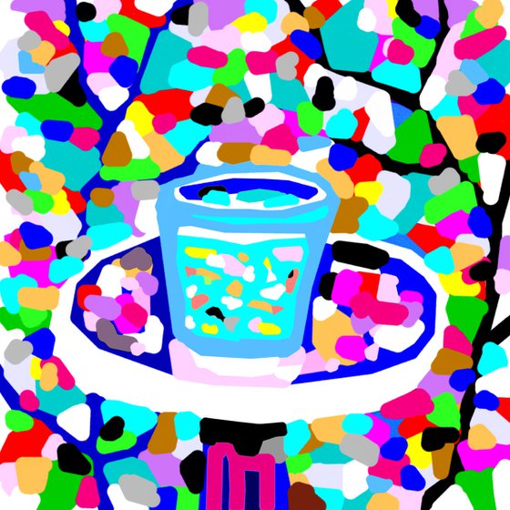 Fishbowl (pop art, still life)