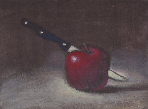 Knife In Apple by Anton Maliar