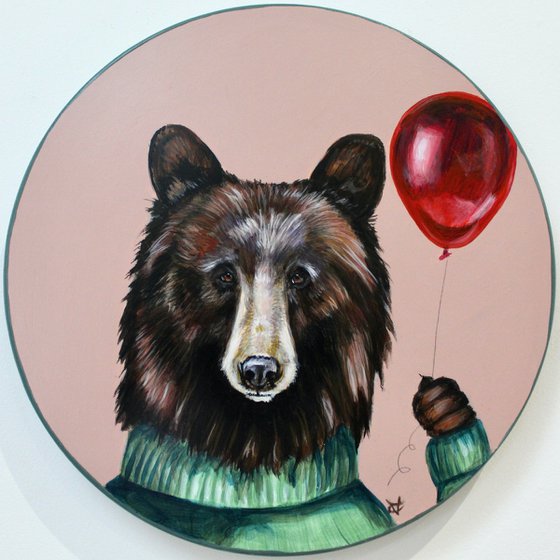 A Beary Red Balloon