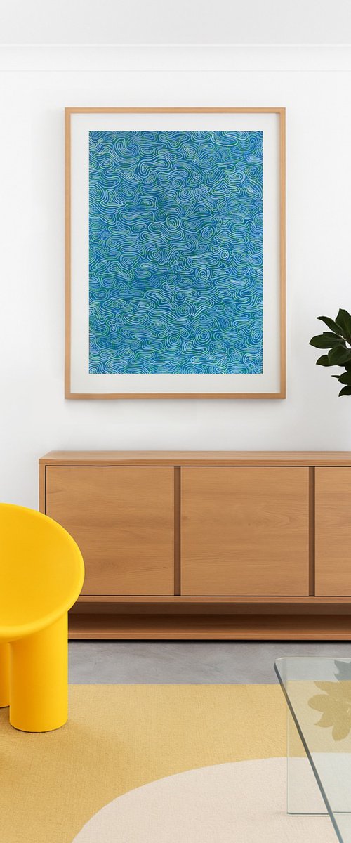 Water Ripples Study IV by Jennifer Bell