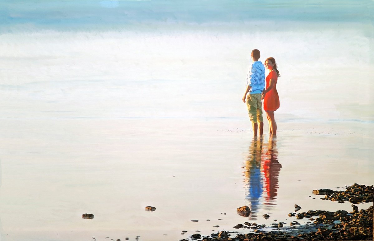 A Sunrise For Two By Tatiana Rezvaya, 35 X 24, Artwork For Sale On Artfinder