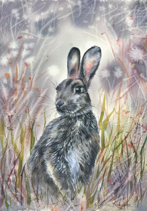Grey Rabbit by Alina Karpova